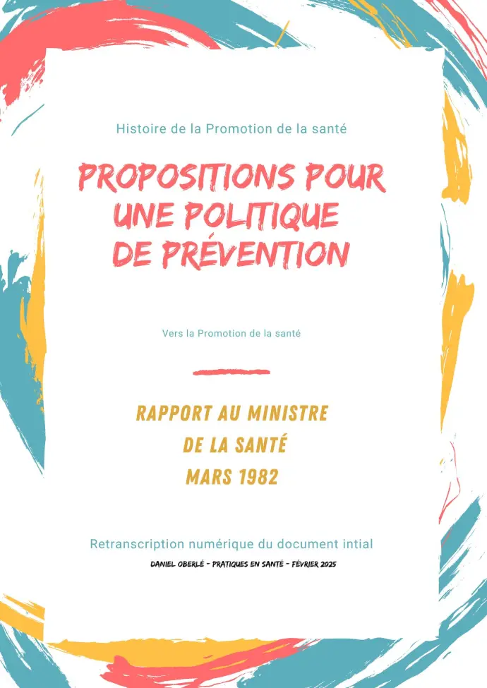 Genèse de la promotion de la santé : Le rapport précurseur de 1982