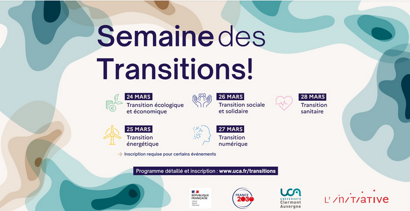 24-28 mars 2025 : Un programme entier de conférences sur les grandes transitions