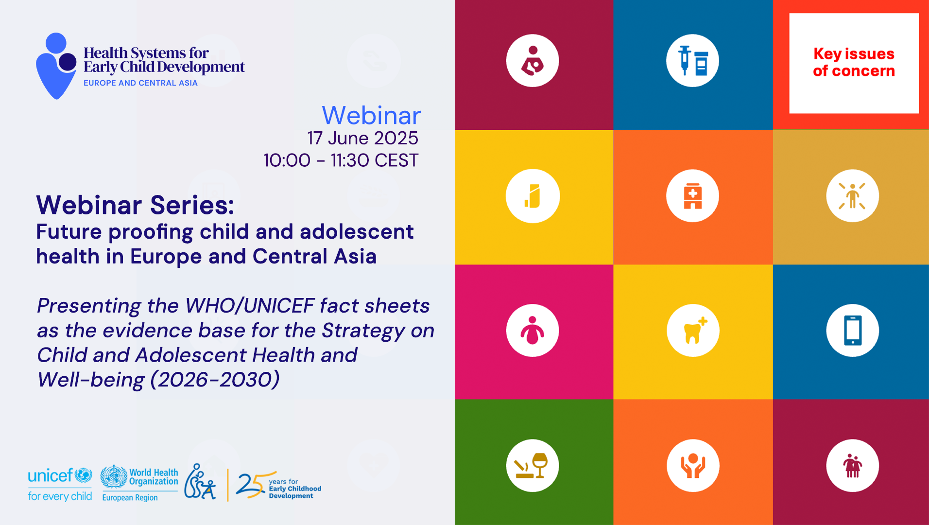 Recording available first webinar in series on future-proofing child and adolescent health in Europe and Central Asia 