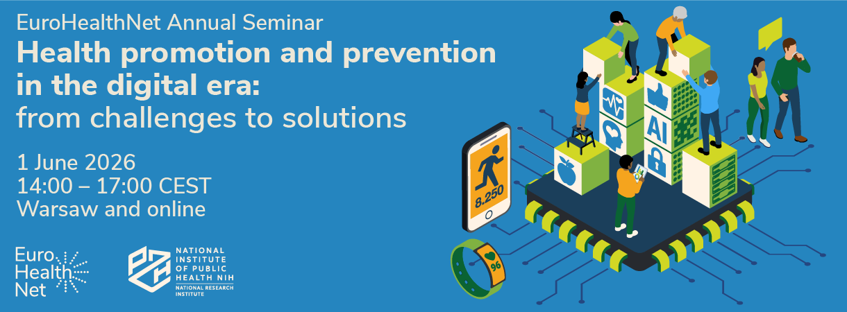 EuroHealthNet Annual Seminar 2026 : promouvoir la santé à l’ère numérique
