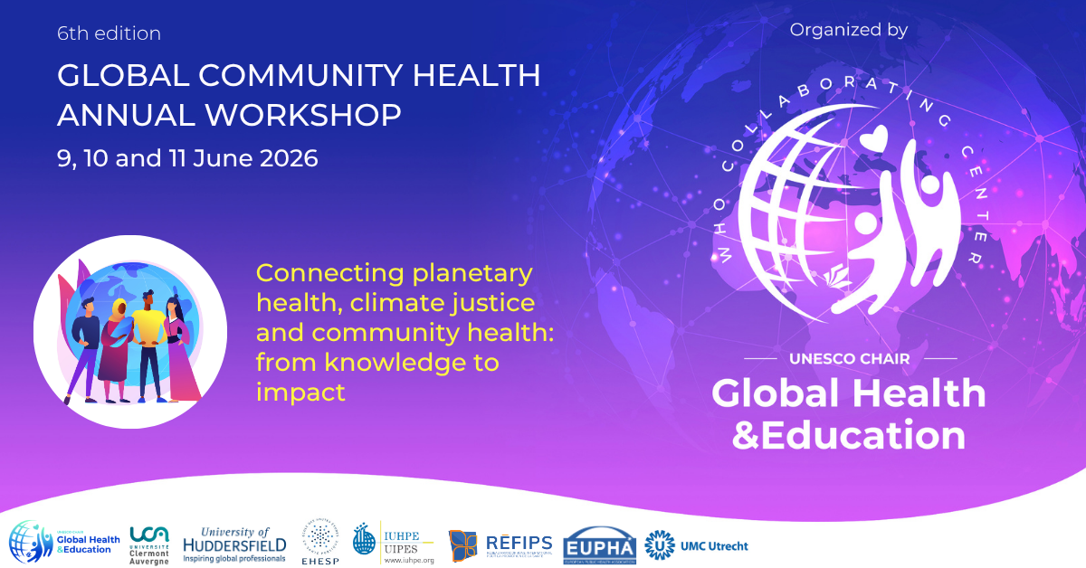 6th edition Global Community Health Workshop – resources available